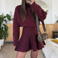 💗Lässiges, halbhohes, langärmeliges Strickkleid für Damen