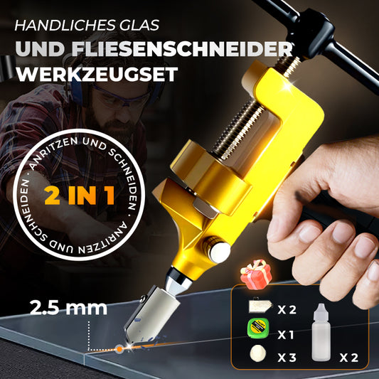 ✨ All-in-One-Fliesenkantenschneider – Fliesenschneidwerkzeug – Schneiden von Glasfliesen