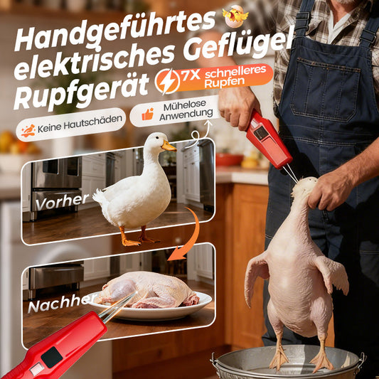 🦆🔥2025 SCHNÄPPCHEN 🔥🐓Elektrische Geflügelrupfmaschine – Einfaches Rupfen, spart Zeit und Mühe!