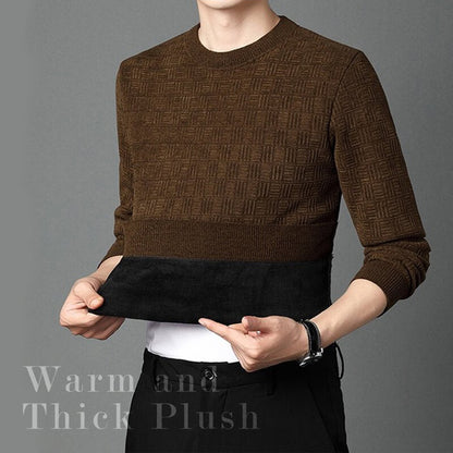 🔈🔈49%Rabatt🔥Mens warme exquisite Muster Crewneck Strickwege🎁