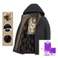 Herren Winter Thermomantel mit dicker Kapuze Parka