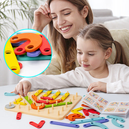 Montessori-Steckbrettpuzzle 🎅Weihnachtsgeschenkidee!🎁