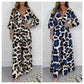 🔥Schneller Verkauf 49% Rabatt🍃Jumpsuit mit V-Ausschnitt und Leopardenmuster