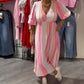 🌈🌻Sommer-Hot-Sale - 51% Rabatt🌸Damenkleid mit V-Ausschnitt und Druck