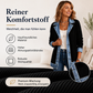 ⌛Zeitlich begrenztes Angebot – Eleganter Damenmantel aus Denim mit geripptem Strick-Einsatz