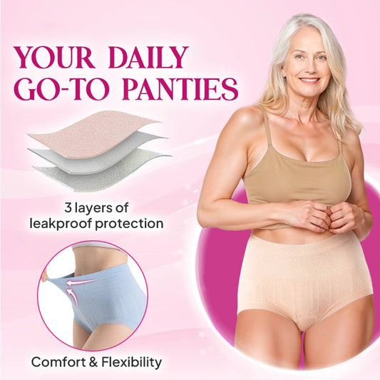 💥Jahresendausverkauf – 70 % Rabatt🤩✨ Auslaufsichere High-Waist-Höschen – Komfort, Form &amp; Trockenheit auch im Winter! ❄️