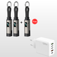 🔌 4-in-1 Ladekabel mit Digitalanzeige & Schlüsselanhänger – schnellladend, knickfest & kompakt