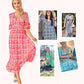 🎁Letzter Tag Hot Sale 50% Rabatt💃Bohemian Vintage V-Ausschnitt Floral Lässige Lange Kleider
