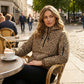 🧥 Damen-Kapuzenjacke im Leopardendesign – Winddicht & Vielseitig – Für Freizeit, Sport & Outdoor, Casual-Style