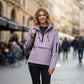 🧥 Damen-Kapuzenjacke im Leopardendesign – Winddicht & Vielseitig – Für Freizeit, Sport & Outdoor, Casual-Style