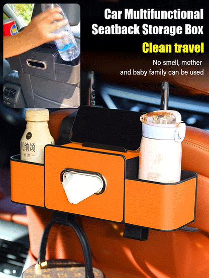 Car Multi-Function Backrest Storage Box