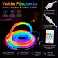 ✨ 50% RABATT! 🌟 Neon-Lichtband in Marderfell-Optik – 360° Rundumbeleuchtung ✨