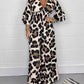 🔥Schneller Verkauf 49% Rabatt🍃Jumpsuit mit V-Ausschnitt und Leopardenmuster