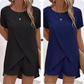 👗 50% RABATT! ☀️ Damen Zweiteiler – asymmetrisches Oberteil & Shorts – Einfarbig, luftig & vielseitig für Sommer, Strand & Alltag 🏖️