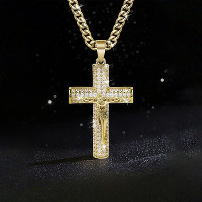 🎁Früher Weihnachts-Hot-Sale – 60% RABATT! 🎅✝️Jesus-Kruzifix-Anhänger-Halskette