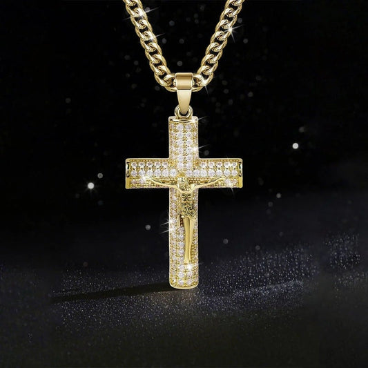 🎁Früher Weihnachts-Hot-Sale – 60% RABATT! 🎅✝️Jesus-Kruzifix-Anhänger-Halskette