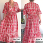 🔥Heißer Verkauf-50% Rabatt💃Lässiges V-Ausschnitt Blumenkleid