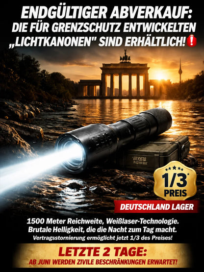 🔥 Superhelle Zoom-Weißlaser-Taschenlampe 'Tongtianpao'