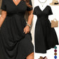 👗 50 % RABATT AKTUELL GÜLTIG! ✨ Figurfreundliches Damen Großgrößen-Kleid – Empire-Schnitt, atmungsaktives Material und vielseitig kombinierbar für warme Tage 🌸