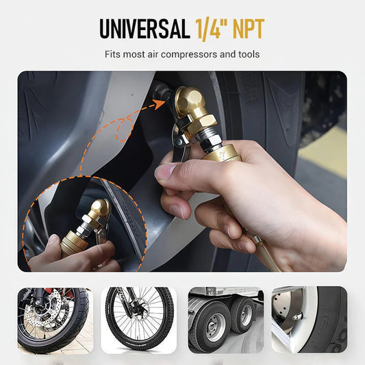 ⏳Begrenzte Zeit 50% Rabatt💥1/4 Zoll NPT Clip-On Luftspannfutter mit geschlossener Kugel