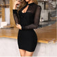 😍🌟Glitzerndes Kleid💓Sexy Mesh-Bodycon-Minikleid✨🌹