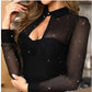 😍🌟Glitzerndes Kleid💓Sexy Mesh-Bodycon-Minikleid✨🌹