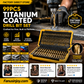 🔥Nur für kurze Zeit: 50 % Rabatt!🔧 Hocheffizientes Werkzeug, das von erfahrenen Handwerkern geschätzt wird! Direkt vom Hersteller: 99-teiliges Set titanbeschichteter Bohrer.