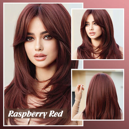 50% RABATT💕Layered Pony lange Perücke