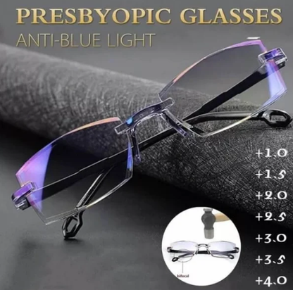 🎁Neues Produkt 67% Rabatt🔥Saphir hohe Härte Anti-Blau progressive Fern-und Nah-Doppelt-Nutzung-Lesebrille