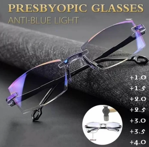 🎁Neues Produkt 67% Rabatt🔥Saphir hohe Härte Anti-Blau progressive Fern-und Nah-Doppelt-Nutzung-Lesebrille