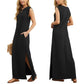 Knitterfreies Freizeitkleid für Damen mit geteiltem Saum
