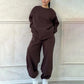 Damen 2-teiliges Oversized Sweatshirt Set