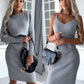 Set aus Strickpullover und Cami-Kleid