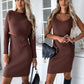 Set aus Strickpullover und Cami-Kleid