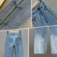 👖Bis zu 55% Rabatt!✨Damen Jeans mit glänzenden Strasssteinen und schickem Schlitz✨
