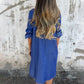 2025 Neues Design👗💖Lässiges Denim-Reverskleid für Damen