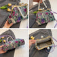 Damen Handtasche im Vintage-Stil mit Blumenstickerei