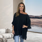 🏵️2025 Heißer Verkauf 41% Rabatt🏵️Lockere, plissierte Off-Shoulder-Blusen für Damen