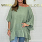 🏵️2025 Heißer Verkauf 41% Rabatt🏵️Lockere, plissierte Off-Shoulder-Blusen für Damen