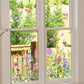 📢📢50 % RABATT!!⏰Bunter Blumenstrauß-Fensteraufkleber🖼️(frei zuschneidbar)
