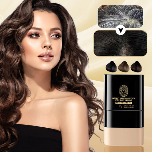 🔥Kaufen Sie 1 und erhalten Sie 1 gratis🎁Tragbarer Haarfärbekamm zur Abdeckung grauer Haare ！Naturschwarz, Schwarzbraun, Kaffee