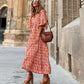 🌸Große Preisreduzierung🌸 Elegantes Damen-Boho-Maxikleid mit Puffärmeln und Blumenmuster