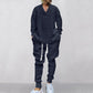 💥 2-teiliges Herren-Set aus Baggy-Sweatshirt mit V-Ausschnitt und Jogginghose