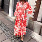 🌸Saisonales Kleid 47% Rabatt🌸Bohème bedrucktes Maxikleid