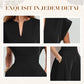 50%Rabatt🔥Damen-Jumpsuit mit V-Ausschnitt, kurzen Ärmeln und weitem Bein