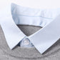 Herren modisches Strickhemd mit Kragen in Layering-Optik