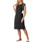 💥Lockeres Midikleid mit Rundhalsausschnitt und Schlitz und Taschen für Damen
