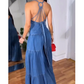 🌷Was soll ich morgen anziehen?🍃Sexy rückenfreier Damen-Jumpsuit mit V-Ausschnitt