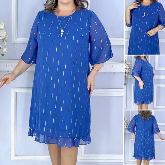🪻Charmantes, modisches, leichtes und lockeres Kleid mit Print