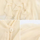V-Ausschnitt Bluse mit Knopfverschluss und Rüschendetails